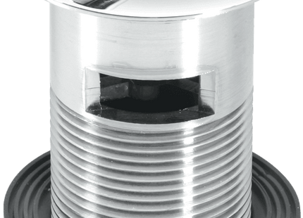 McAlpine BW60SPH-CB 1¼" Chrome Plated Brass Basin Waste - Backnut Model: 60mm Flange x 3½" Tail with Swivel Handle Plug