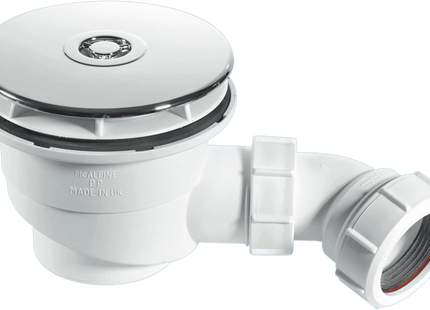 McAlpine Chrome on Plastic Waste 110mm Flange and Cover 90 x 50mm  1.5''    ST90CP10-HP2