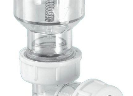 McAlpine TUNVALVE Tunvalve (Clear) with ¾" female thread for connection to WC overflow outlet x 19/23mm Universal Outlet