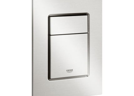 Grohe Skate Cosmo Small Flush Plate Supersteel - 37535DC0 - Modern Bathroom Accessory