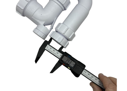 McAlpine ASA10V-FS 75mm Water Seal Adjustable Inlet Tubular Swivel Anti-Syphon (Silentrap) 'P' Trap Universal Outlet Fixed Stalk