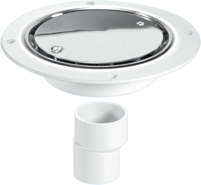 McAlpine USG2SS Untrapped Gully, Clamp Ring and Cover Plate, 2" Vertical Outlet and 2" x 1½" Socket Reducer