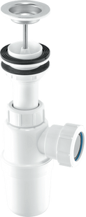 McAlpine AA10W 75mm Water Seal Adjustable Inlet Basin Trap with 1¼" Multifit Outlet