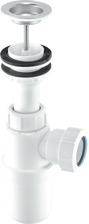 McAlpine AA10W 75mm Water Seal Adjustable Inlet Basin Trap with 1¼" Multifit Outlet