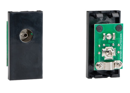 Varilight Co-Axial Tv Socket (Isolated) (1 Datagrid Space) Black
