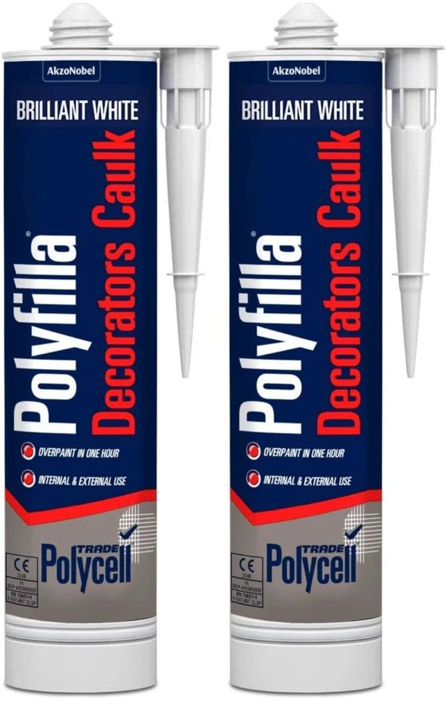 Trade Polyfilla Decorator's Caulk 380Ml (Pack of 2)