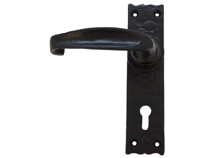 Unifix Black Antique Traditional Plain Narrow Lock Furniture - 9KXANTIQUE/951