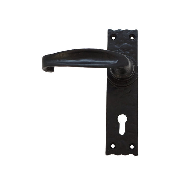 Unifix Black Antique Traditional Plain Narrow Lock Furniture - 9KXANTIQUE/951