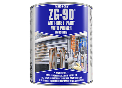 Action Can ZG-90 Anti-Rust Paint 900ml - Q99ZG90009000004BRU - Protects Metal