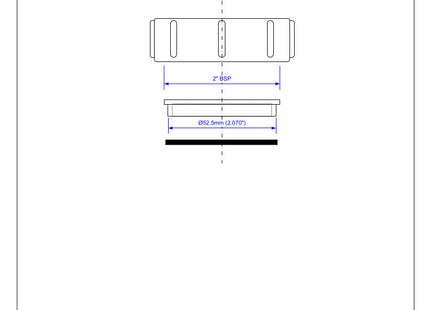 McAlpine Z23 2" Blank Cap with nut for BSP threads