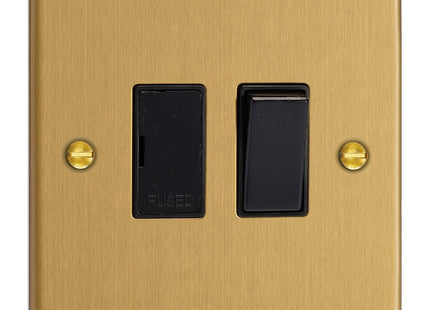 Varilight 13A Switched Fused Spur Brushed Brass