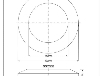 McAlpine WC17-110 WC Connector Wall Flange