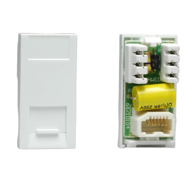 Varilight Telephone Master Socket (1 Datagrid Space) White