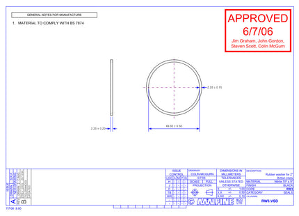 McAlpine RW3 2" Trap Inlet Washer