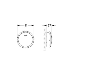 Grohe Talento Trimset For Bath Filler Chrome - 19025000 - Enhance Your Bath Experience