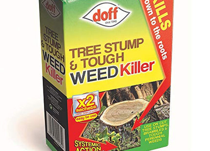 Doff Tree Stump & Tough Weedkiller 2 Sachet