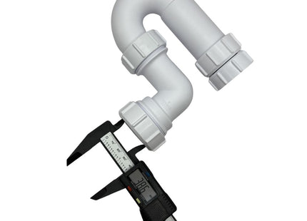 McAlpine ASA10-FS 75mm Water Seal Adjustable Inlet Tubular Swivel 'P' Trap, Universal Outlet Fixed Stalk