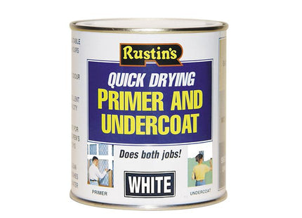 Rustins Quick Dry Primer & Undercoat White 1 Litre