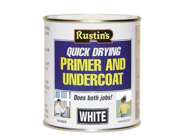 Rustins Quick Dry Primer & Undercoat White 1 Litre