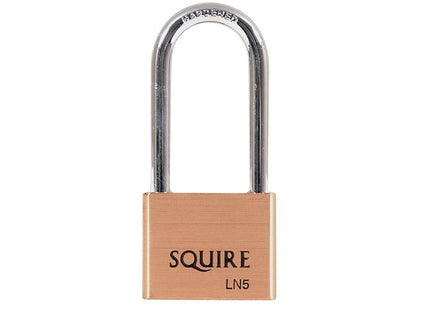 Henry Squire Ln5/2.5 Lion Brass Padlock 5-Pin 50Mm - 65Mm Long Shackle