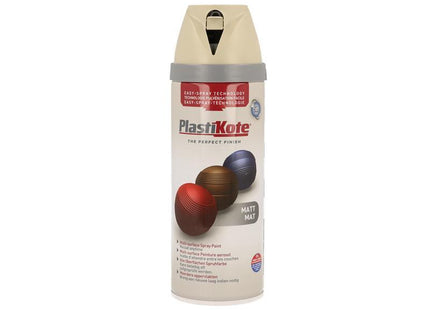 Plastikote Twist & Spray Matt French Grey 400ml