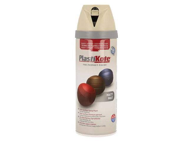 Plastikote Twist & Spray Matt French Grey 400ml