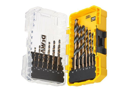 DT70728 Black & Gold HSS Drill Set, 19 Piece