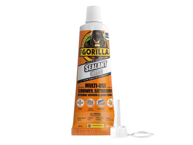 Gorilla Glue Gorilla Mould Resistant Sealant Clear Tube 80Ml