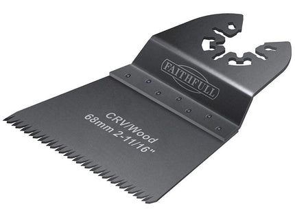Faithfull Multi-Functional Tool Flush Wood Blade Ground Set 68Mm Pack Of 5