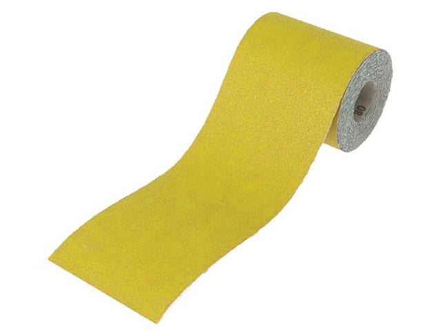 Faithfull Aluminium Oxide Sanding Paper Roll Yellow 115Mm X 10M 40G