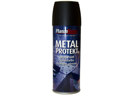 Plastikote Metal Protekt Spray Matt Black 400Ml