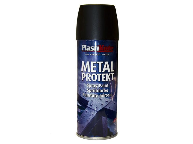 Plastikote Metal Protekt Spray Matt Black 400Ml