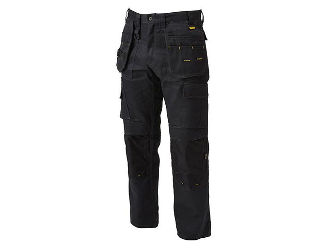 DEWALT Pro Tradesman Black Trousers Waist 32In Leg 31In