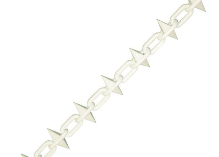 Faithfull Plastic Chain 6Mm X 12.5M White Spiked