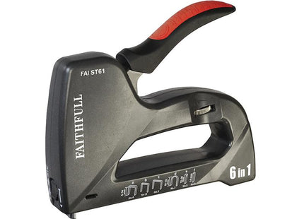 Faithfull Heavy-Duty 6-In-1 Tacker/Nailer