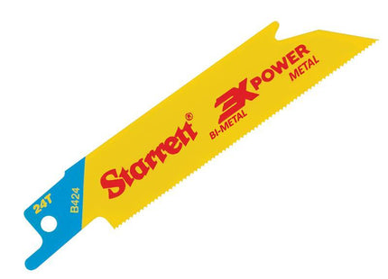 B424-5 Bi-Metal Reciprocating Blade, Metal Straight 100mm 24 TPI (Pack 5)