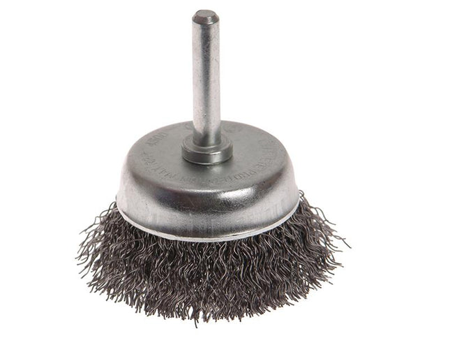 Faithfull Wire Cup Brush 50Mm X 6Mm Shank 0.30Mm