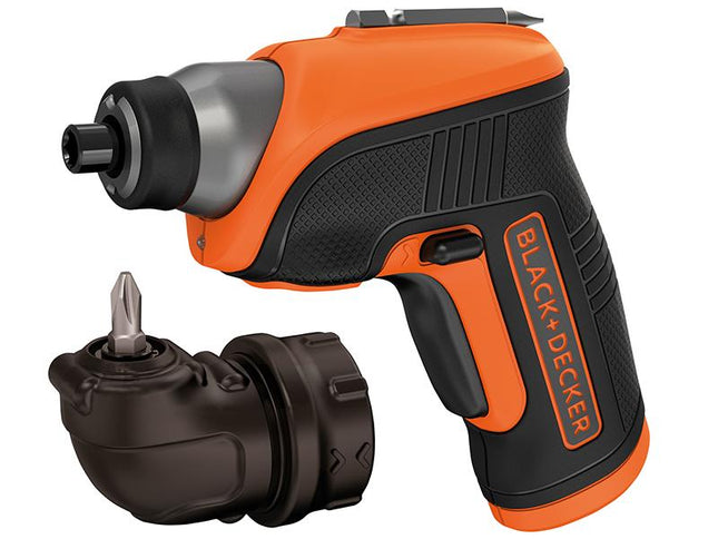 Black & Decker Cs3652Lc Cordless Screwdriver & Right Angle Attachment 3.6V Li-Ion