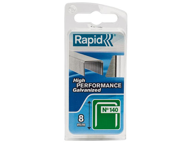 RAPID 140/8Nb 8Mm Galvanised Staples Narrow Box 970