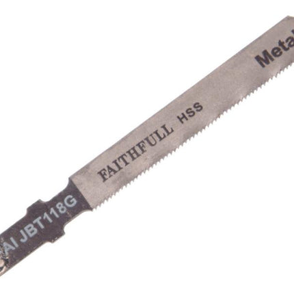 Faithfull Metal Cutting Jigsaw Blades Pack Of 5 T118G
