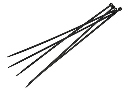 Faithfull Cable Ties Black 4.8 X 300Mm (Pack 100)