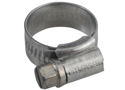 Jubilee (Size 00) Zinc Protected Hose Clip 13 - 20Mm (1/2 - 3/4In)