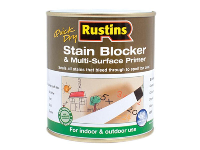 Rustins Quick Dry Stain Block & Multi Surface Primer 250Ml