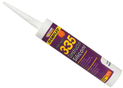 Everbuild 335 Construction Silicone Transparent 295Ml