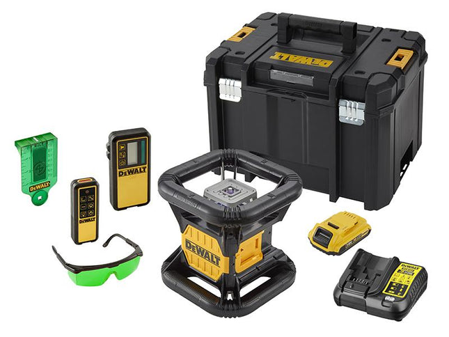 DEWALT Dce079D1G Green Rotary Laser Kit 18 Volt 1 X 2.0Ah Li-Ion