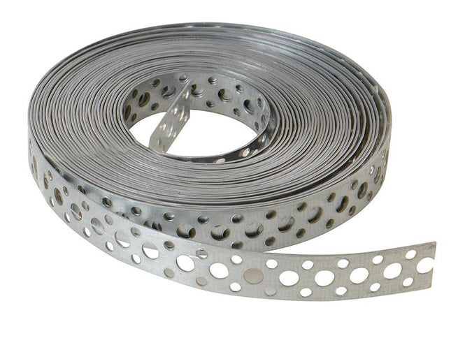 Forgefix Builder'S Galvanised Fixing Band 20Mm X 1.0 X 10M Box 1