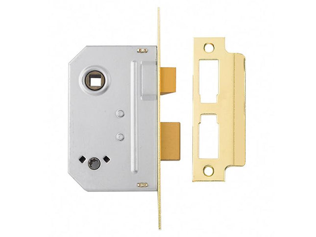 Yale Locks Pm236 Bathroom 2 Lever Sashlock Polished Brass 67Mm 2.5In