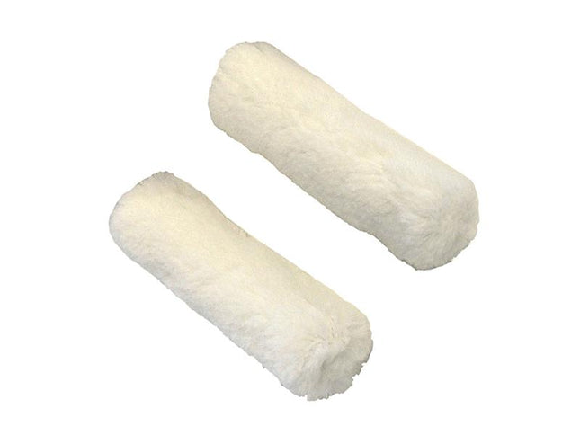 Faithfull Medium Pile Mini Roller Refills 100Mm (4In) Pack Of 2