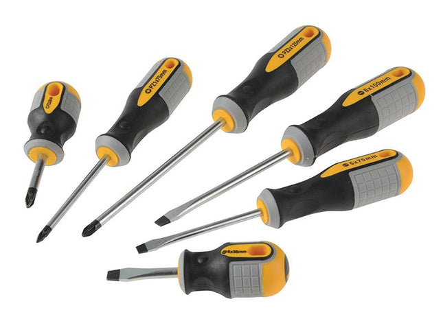 Roughneck Screwdriver Set, 6 Piece Sl/Pz