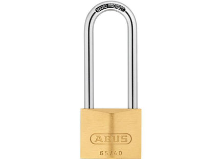 ABUS Mechanical 65/40Mm Brass Padlock 63Mm Long Shackle